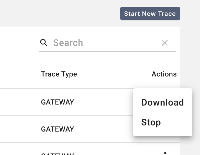 Call Tracing Actions